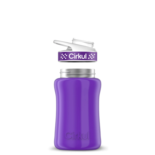12oz. Stainless Steel Bottle & Comfort Grip Lid